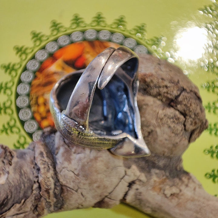 Anello con gufo in argento 925 - PUEO