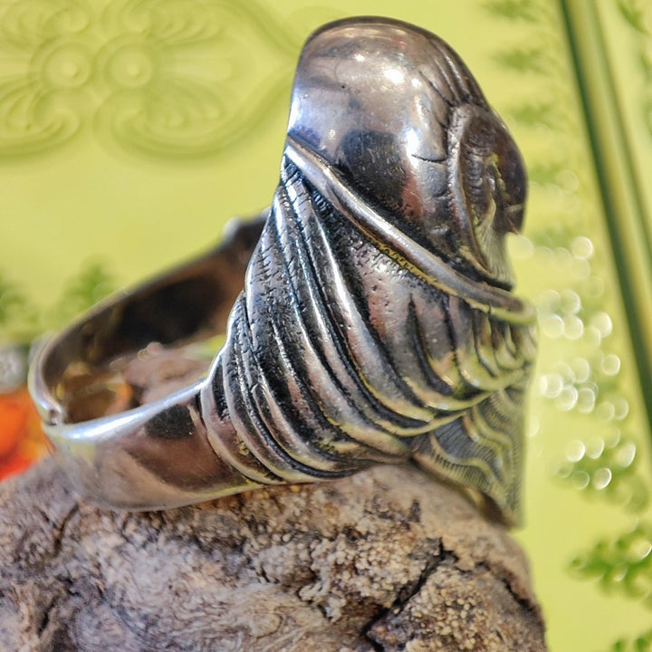 Anello con gufo in argento 925 - PUEO