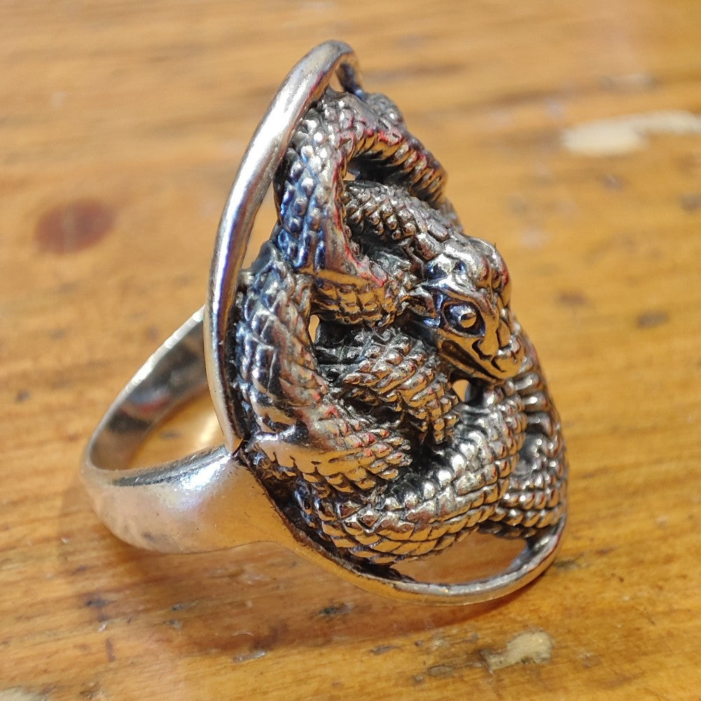 Anello in argento 925 a forma nido di SERPENTI
