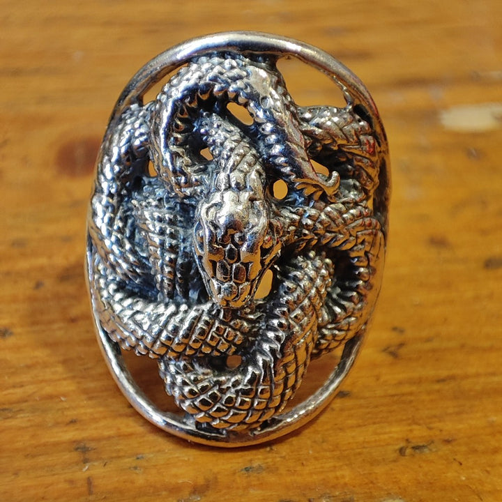 Anello in argento 925 a forma nido di SERPENTI