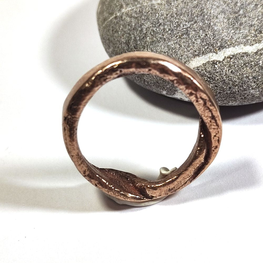 SOLOTE bronze ring for women or men size 20