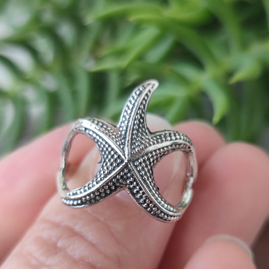 Anello in argento 925 con stella marina - STARAPHISA
