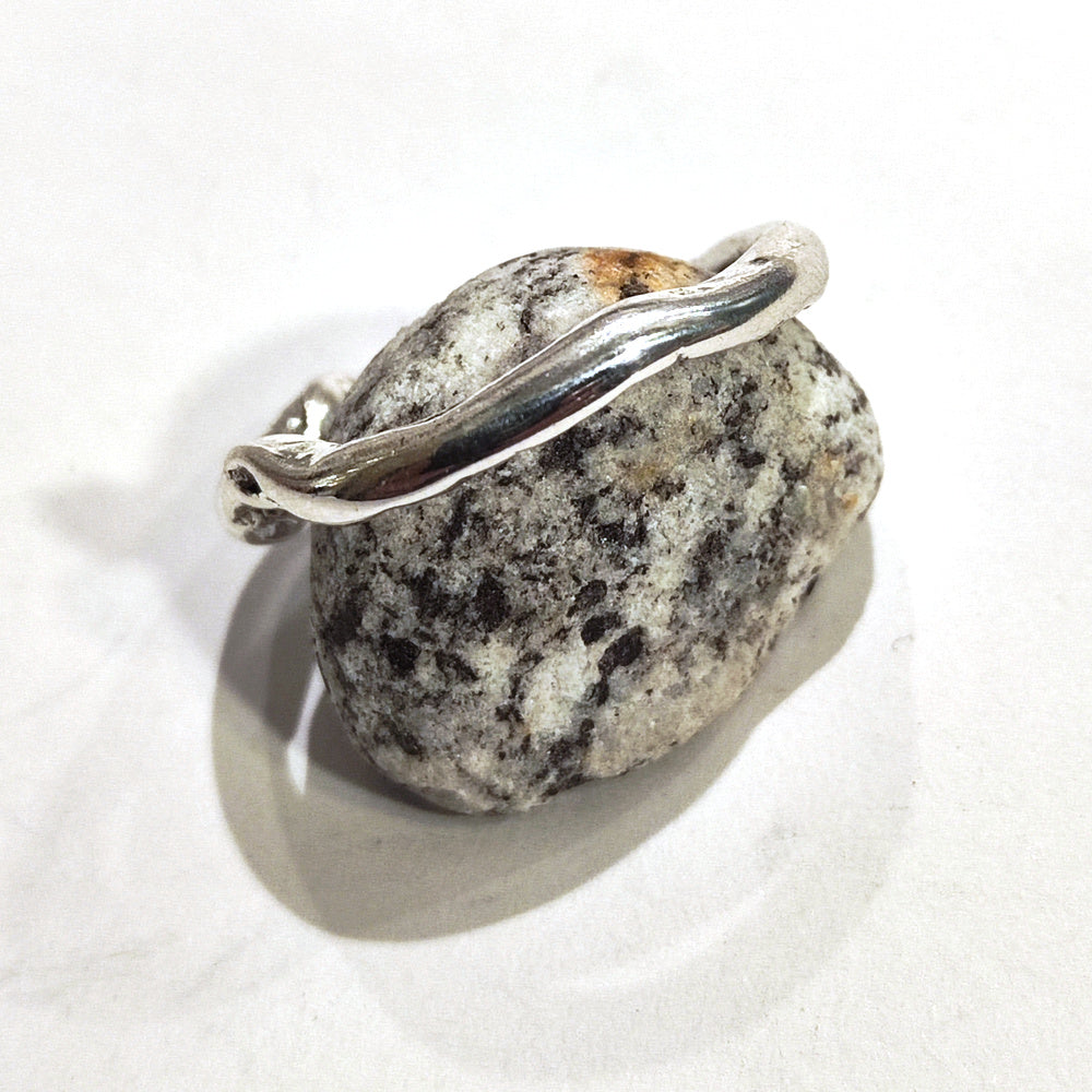 SOLOTE ring in silver for women or men size 27