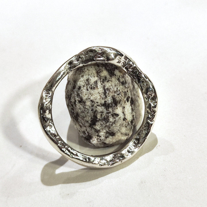 SOLOTE ring in silver for women or men size 27