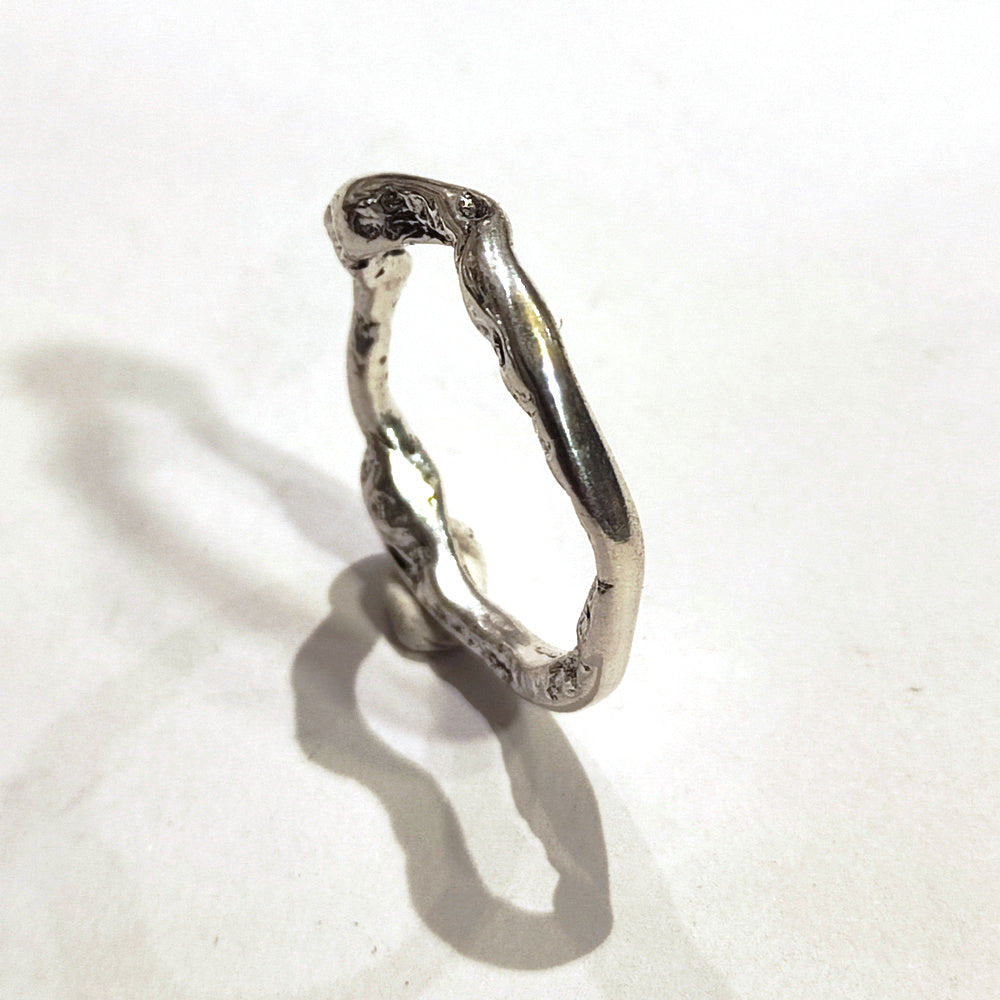 SOLOTE ring in silver for women or men size 27