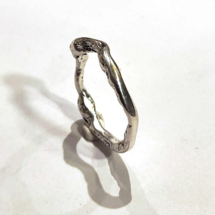 SOLOTE ring in silver for women or men size 27