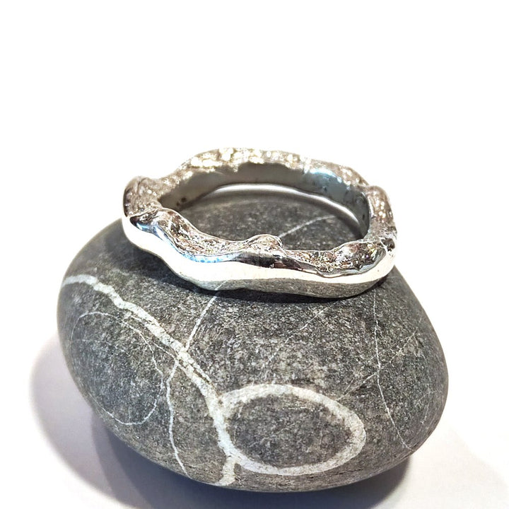 SOLOTE ring in silver for women or men size 28