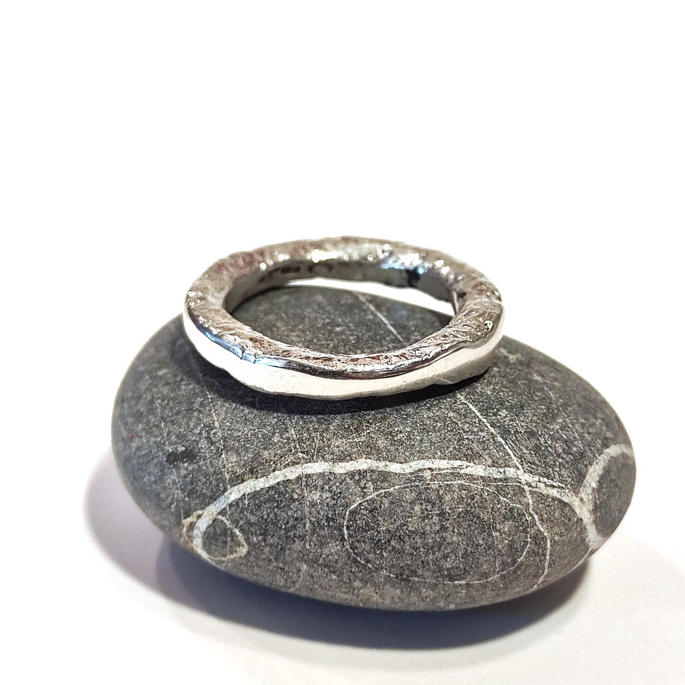 SOLOTE ring size 27 in silver for women or men