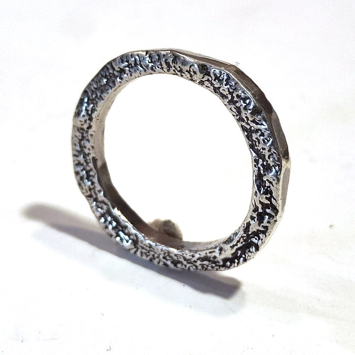 SOLOTE ring in silver for women or men size 33