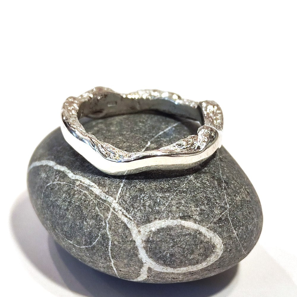SOLOTE ring in silver for women or men size 28