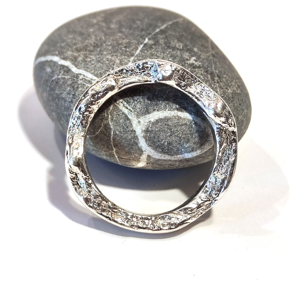 SOLOTE ring in silver for women or men size 28