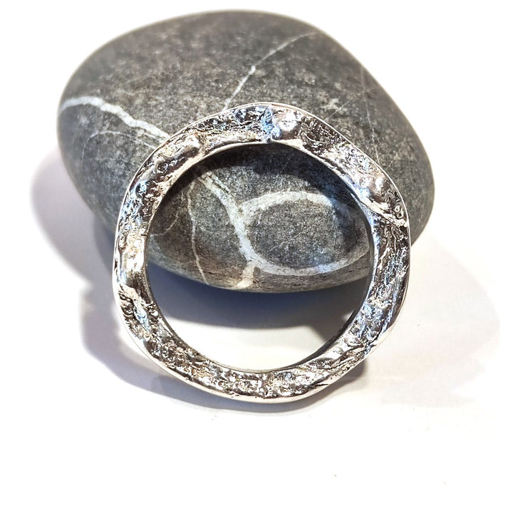 SOLOTE ring in silver for women or men size 28