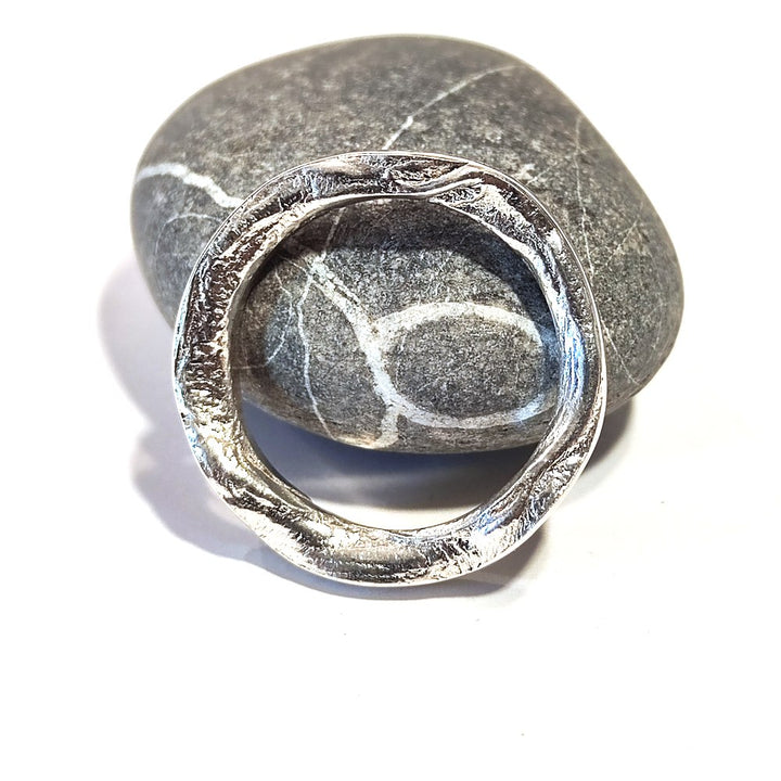 SOLOTE ring in silver for women or men size 28