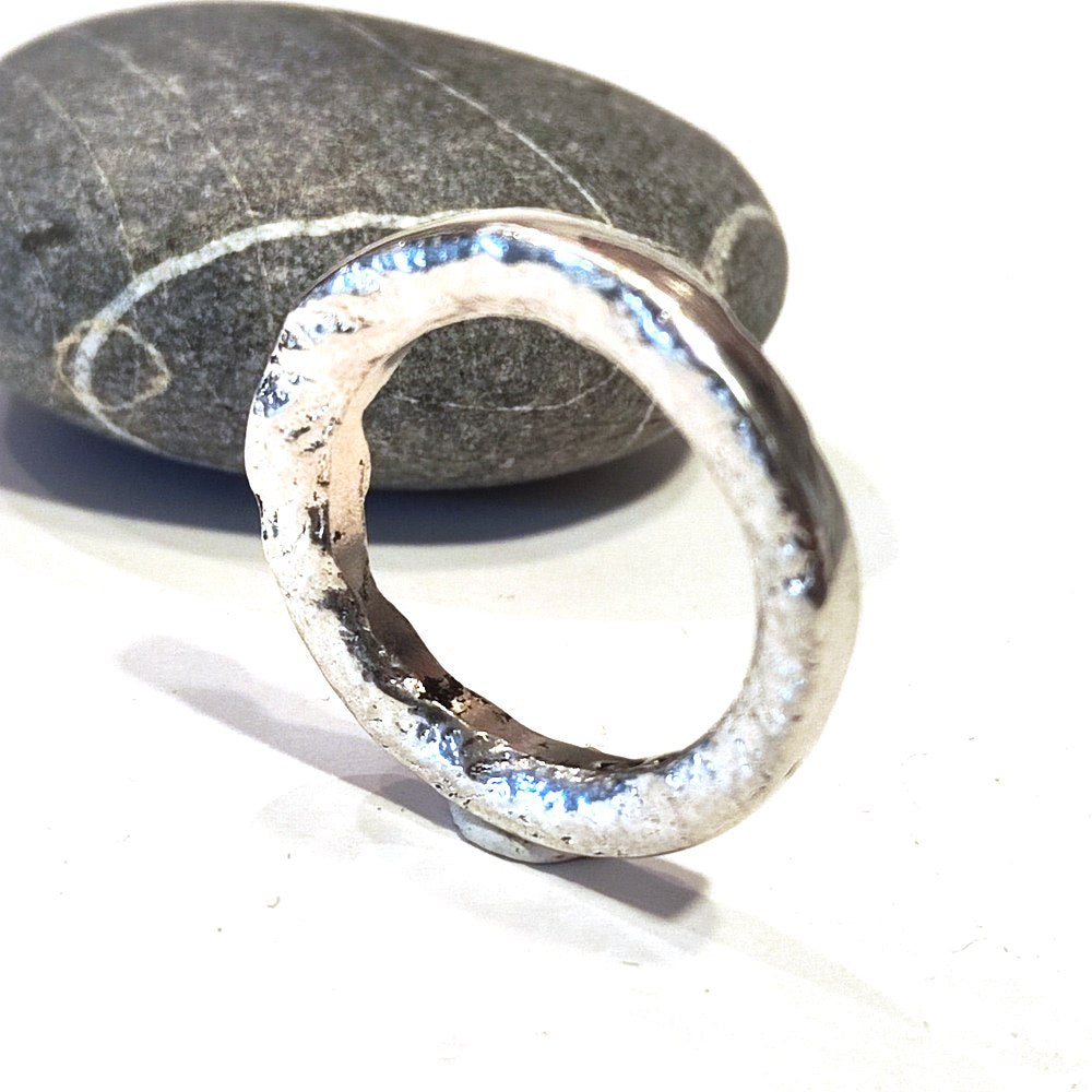 SOLOTE ring size 27 in silver for women or men