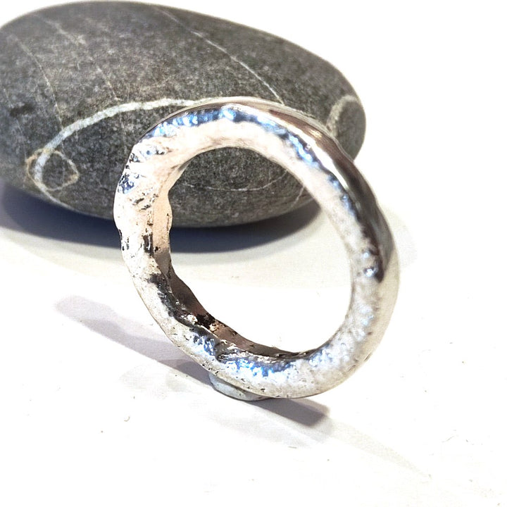 SOLOTE ring size 27 in silver for women or men