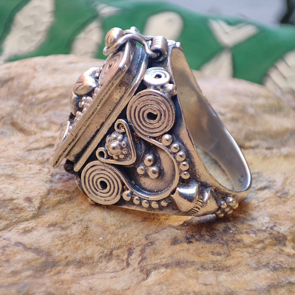 ANELLO PONDA argento 925 veleno puntinato