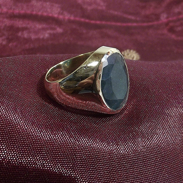 ANELLO MIGNOLO in ottone chevalier con pietra | Anelli con pietra