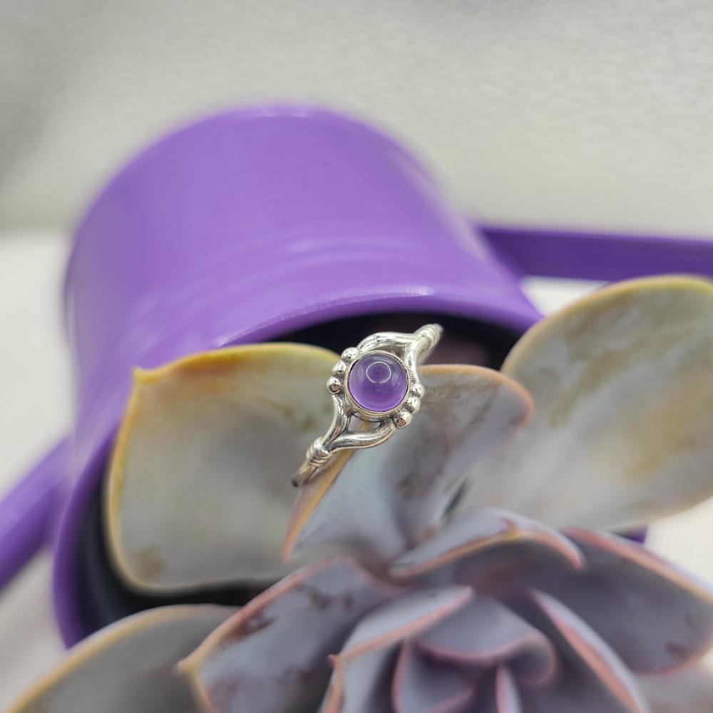 Anello etnico in argento 925 con pietra - DEVARAKONDA