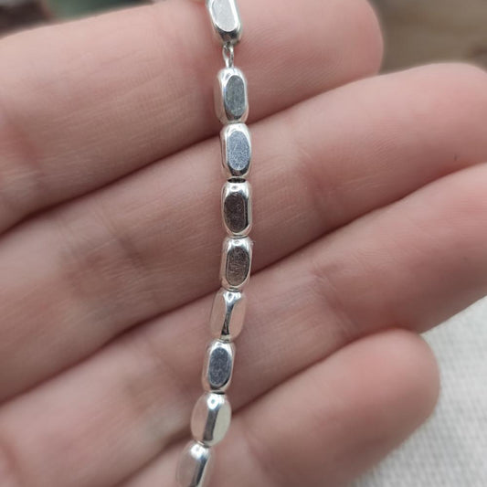 BRACCIALE in argento 925 con pepite stondate - NARASAPUR