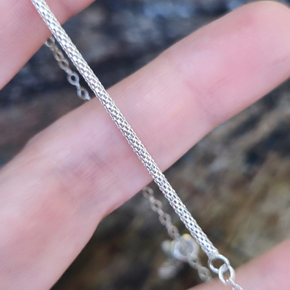 BRACCIALE artigianale in argento con croci - LOMBAI