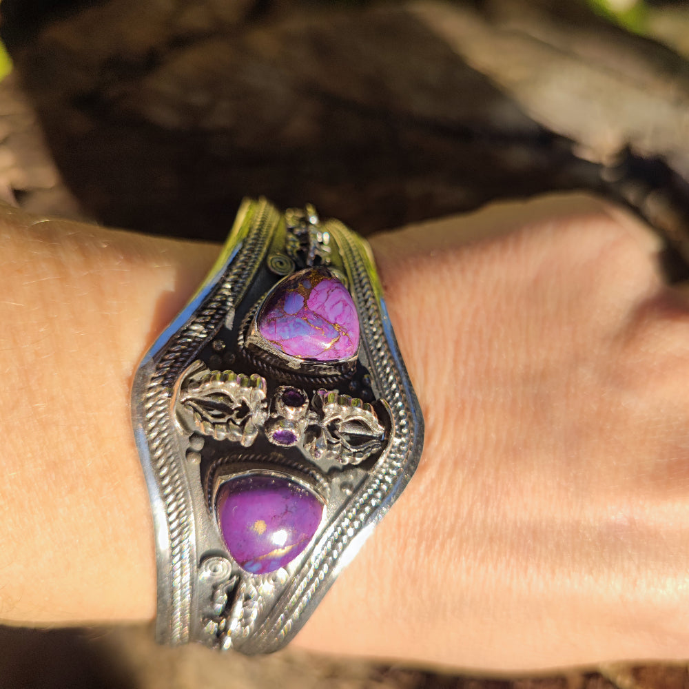 Bracciale rigido in argento 925 con pietra - DANHORA