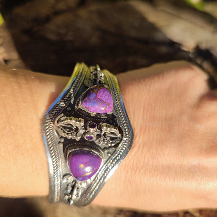 Bracciale rigido in argento 925 con pietra - DANHORA