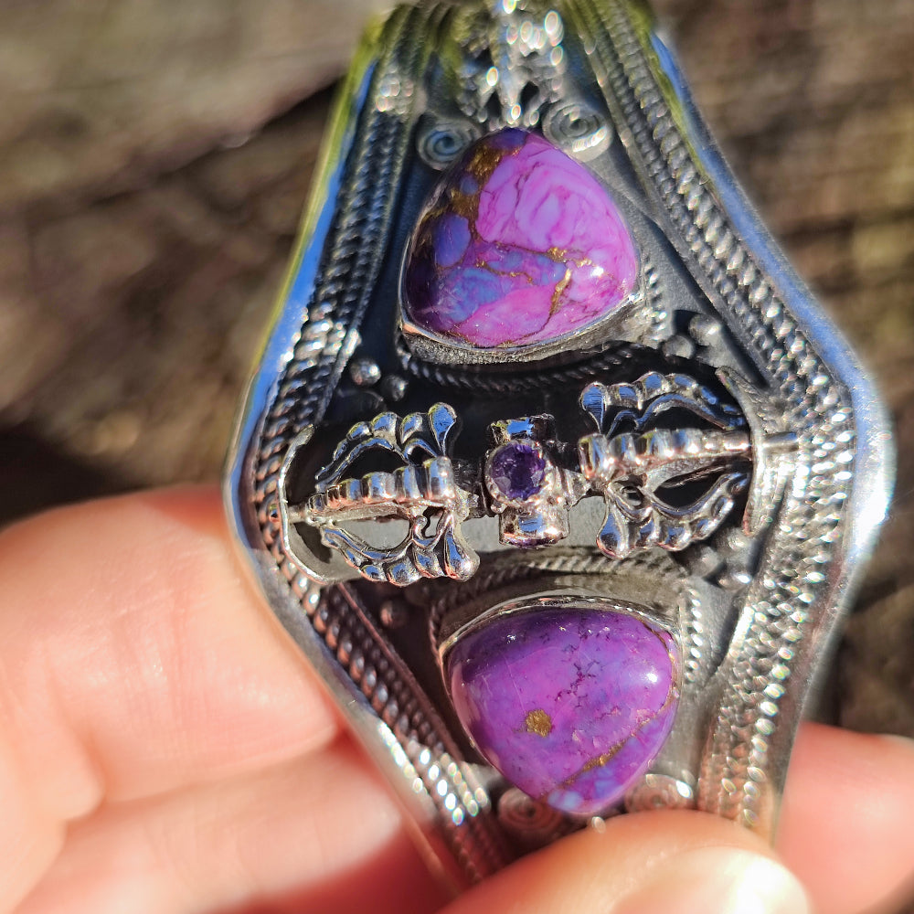 Bracciale rigido in argento 925 con pietra - DANHORA