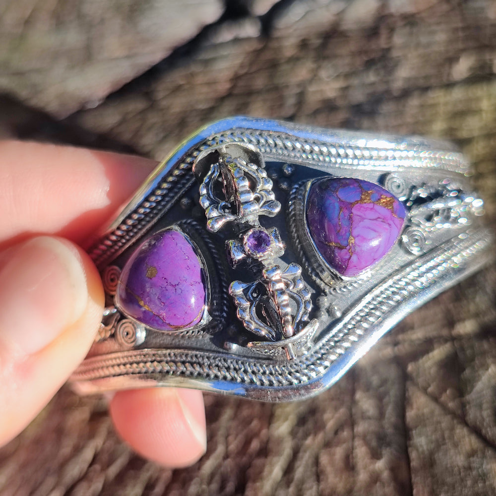 Bracciale rigido in argento 925 con pietra - DANHORA