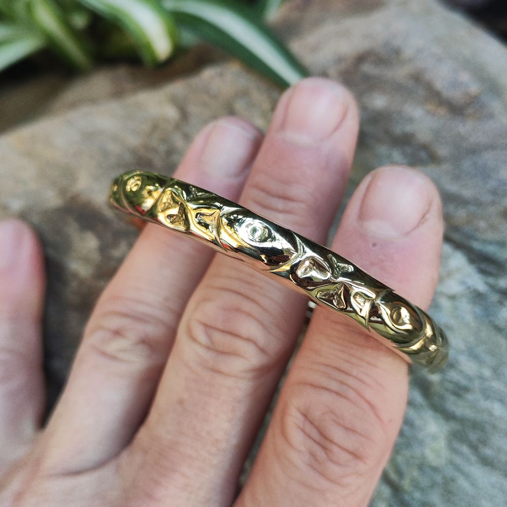 VIPLAV Bracciale indiano artigianale in ottone#diametro_rigido-60-mm-liscio