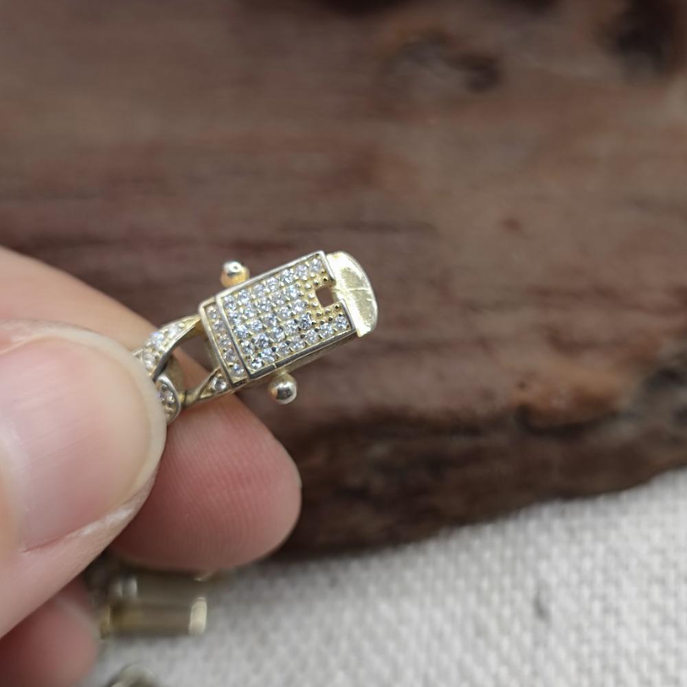 Bracciale catena argento 925 e zirconi - TARA