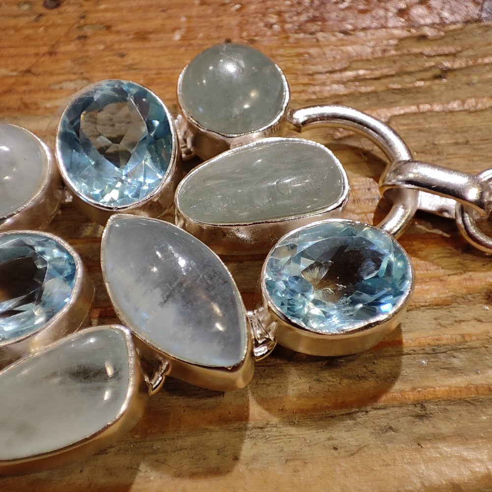 Bracciale ACQUAMARINA argento 925 - DUNE