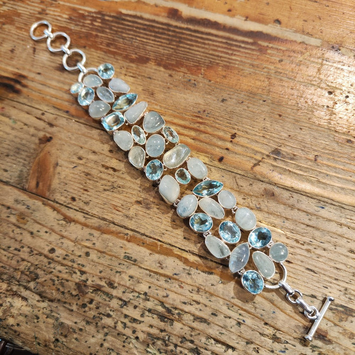 Bracciale ACQUAMARINA argento 925 - DUNE