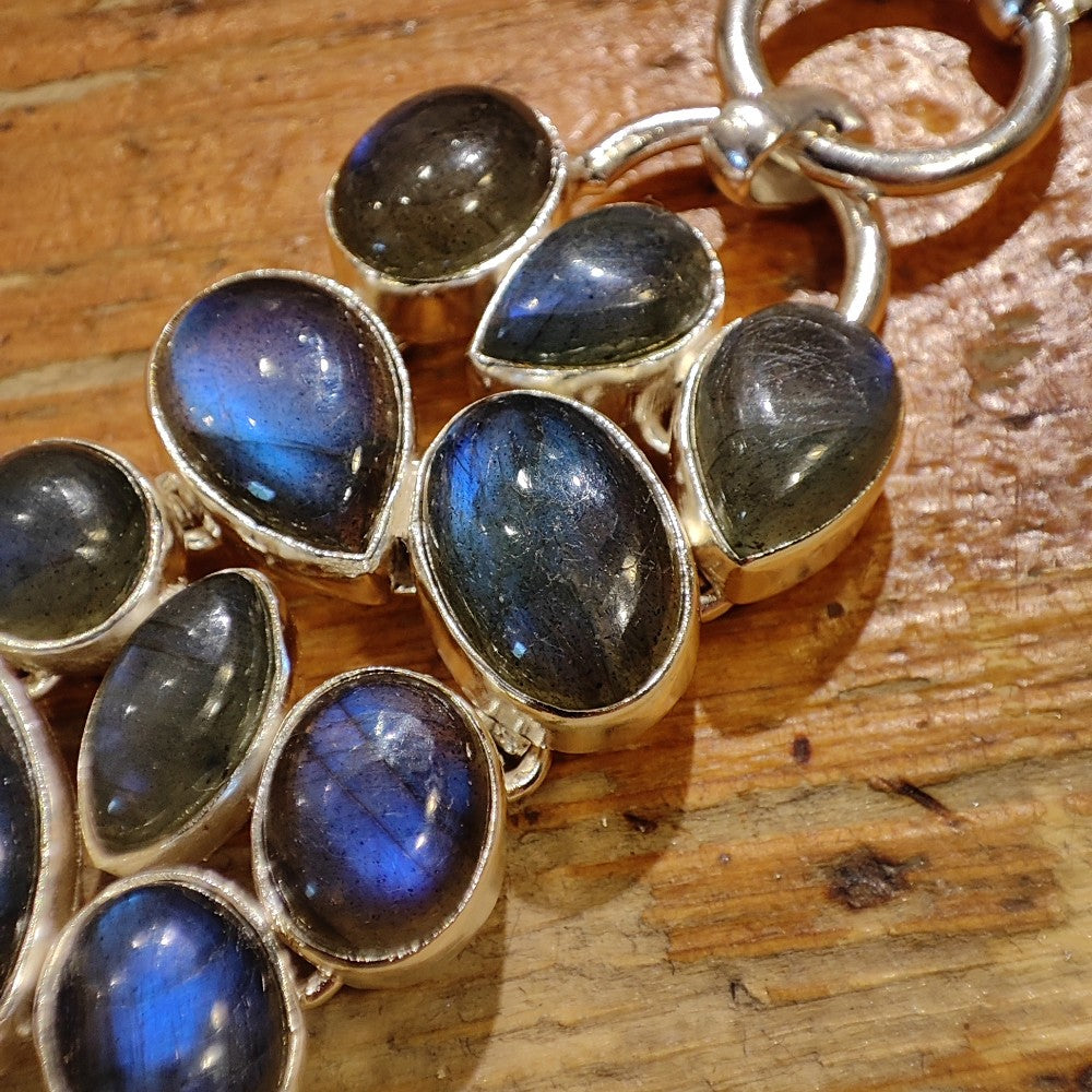 Bracciale argento 925 LABRADORITE - ESTER
