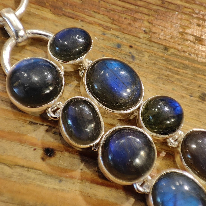 Bracciale con LABRADORITE in argento - DEVA