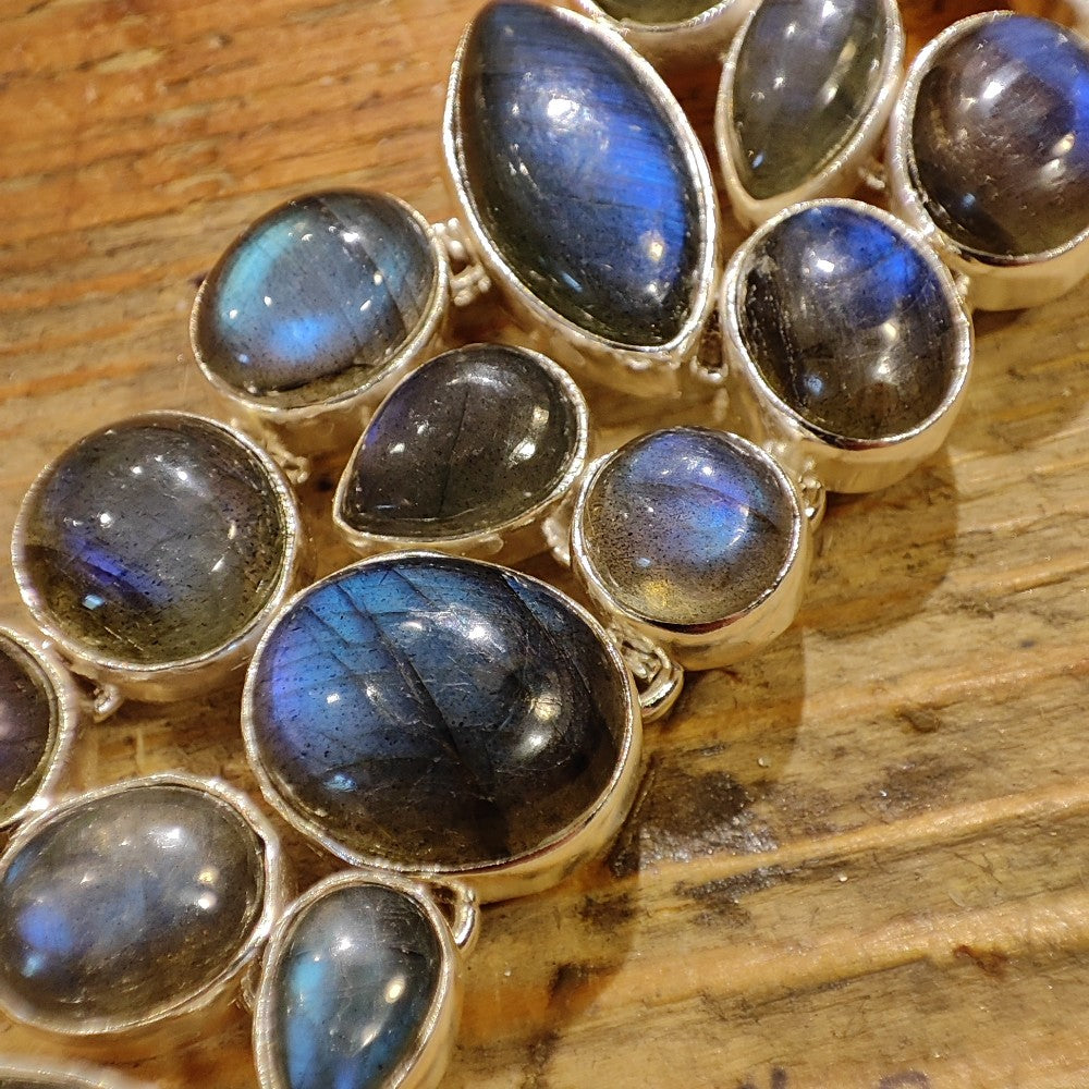 Bracciale argento 925 LABRADORITE - ESTER