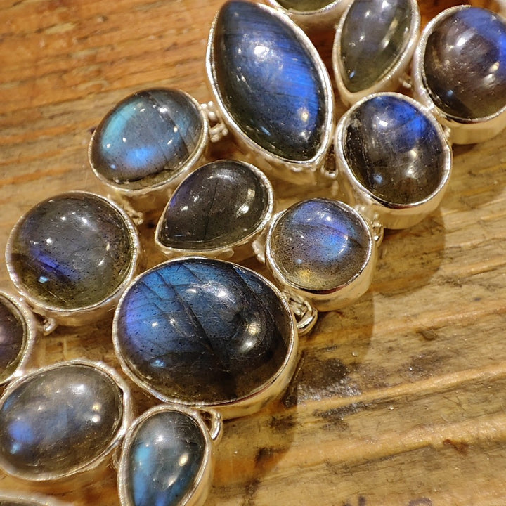Bracciale argento 925 LABRADORITE - ESTER