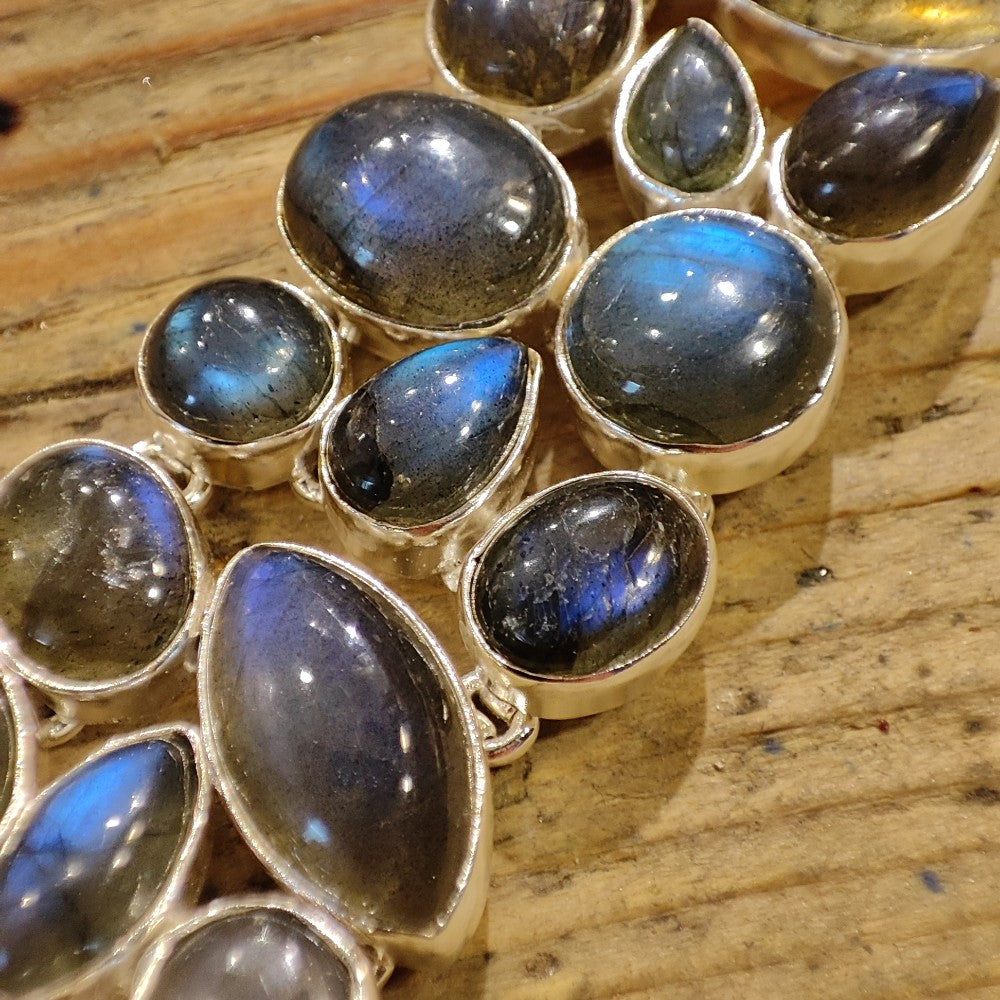 Bracciale argento 925 LABRADORITE - ESTER