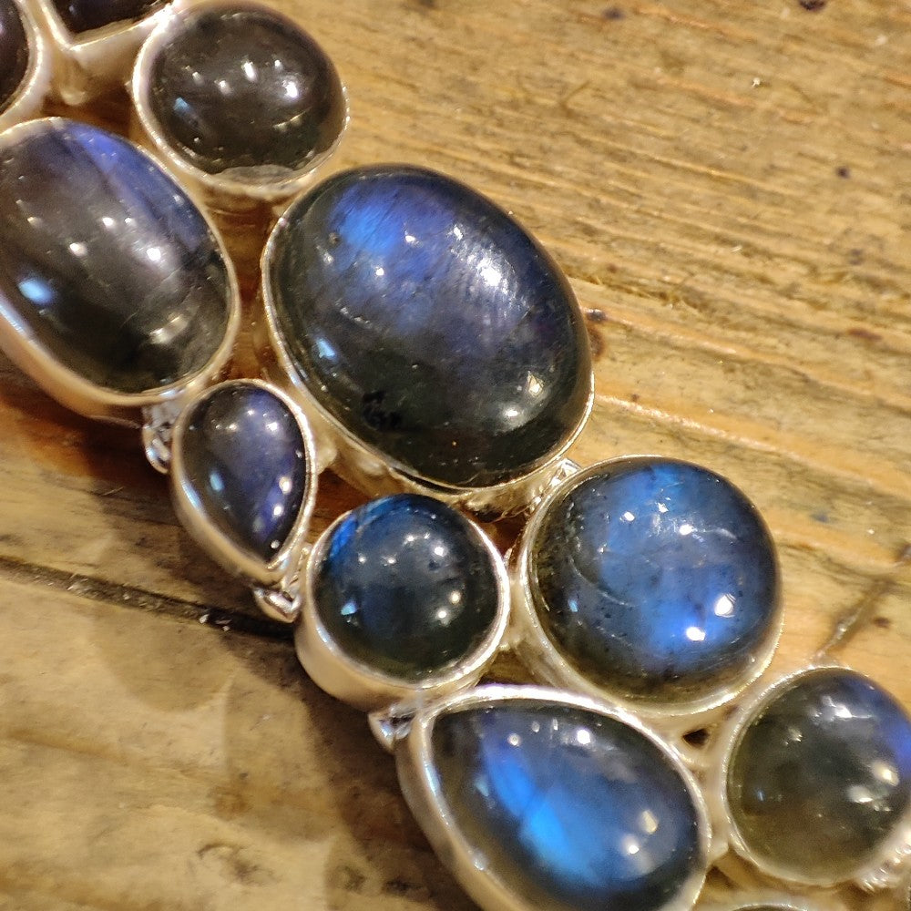 Bracciale con LABRADORITE in argento - DEVA