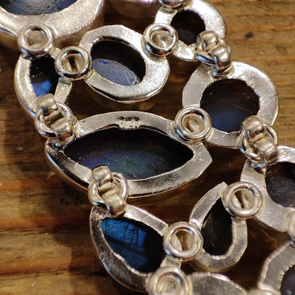 Bracciale argento 925 LABRADORITE - ESTER