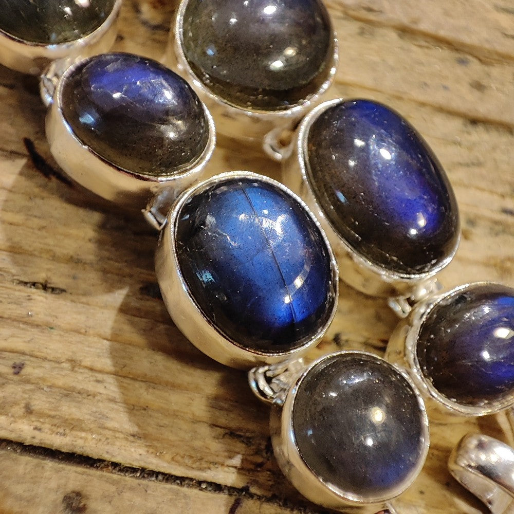 Bracciale con LABRADORITE in argento - DEVA