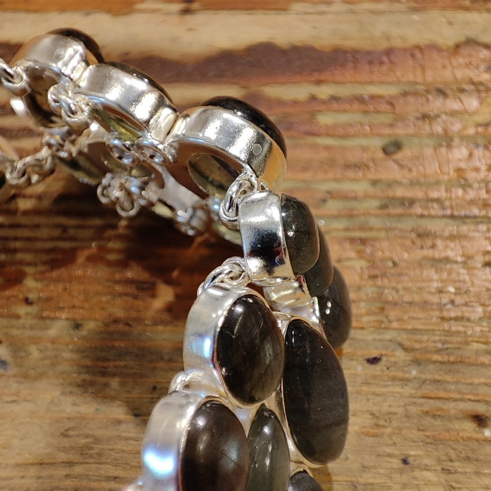 Bracciale argento 925 LABRADORITE - ESTER
