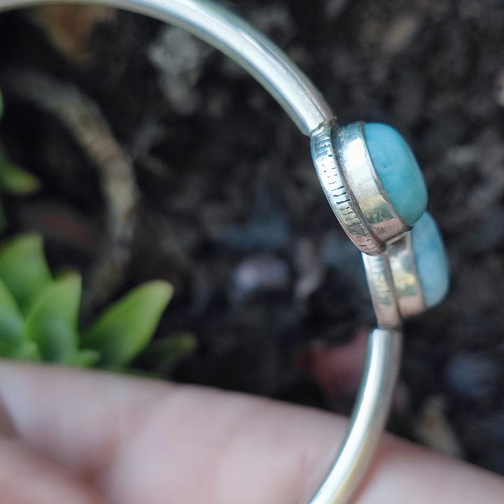 Bracciale aperto in argento 925 con pietra - BAEDHOI