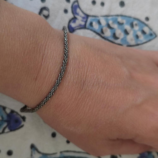 Bracciale etnico in argento 925 unisex - SHASTRI