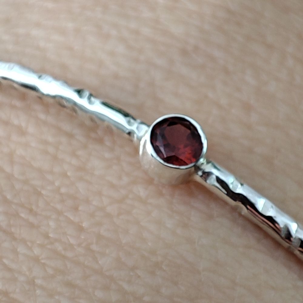 Bracciale rigido multipietra in argento 925 - KEHSPUR