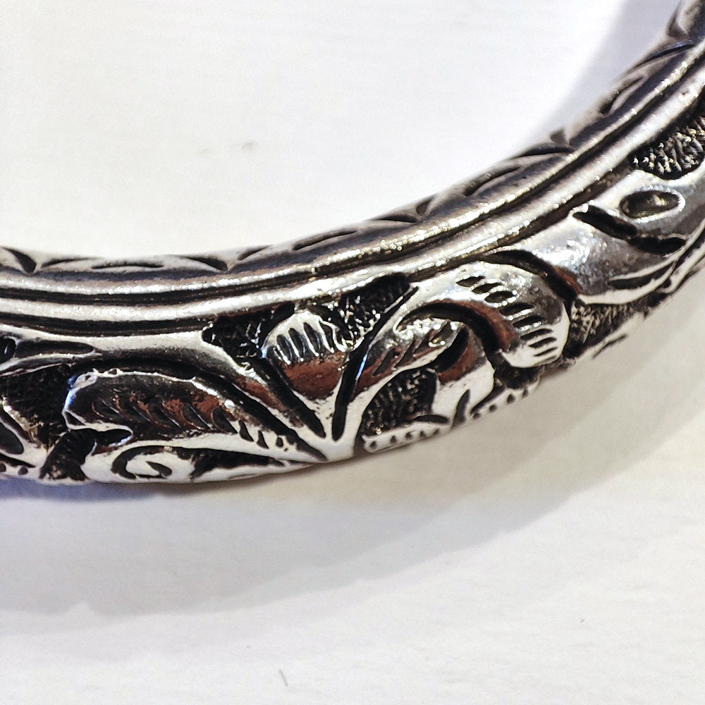 Bracciale DUNDA in Argento 925 con Elefanti – Artigianato Indiano dettagli