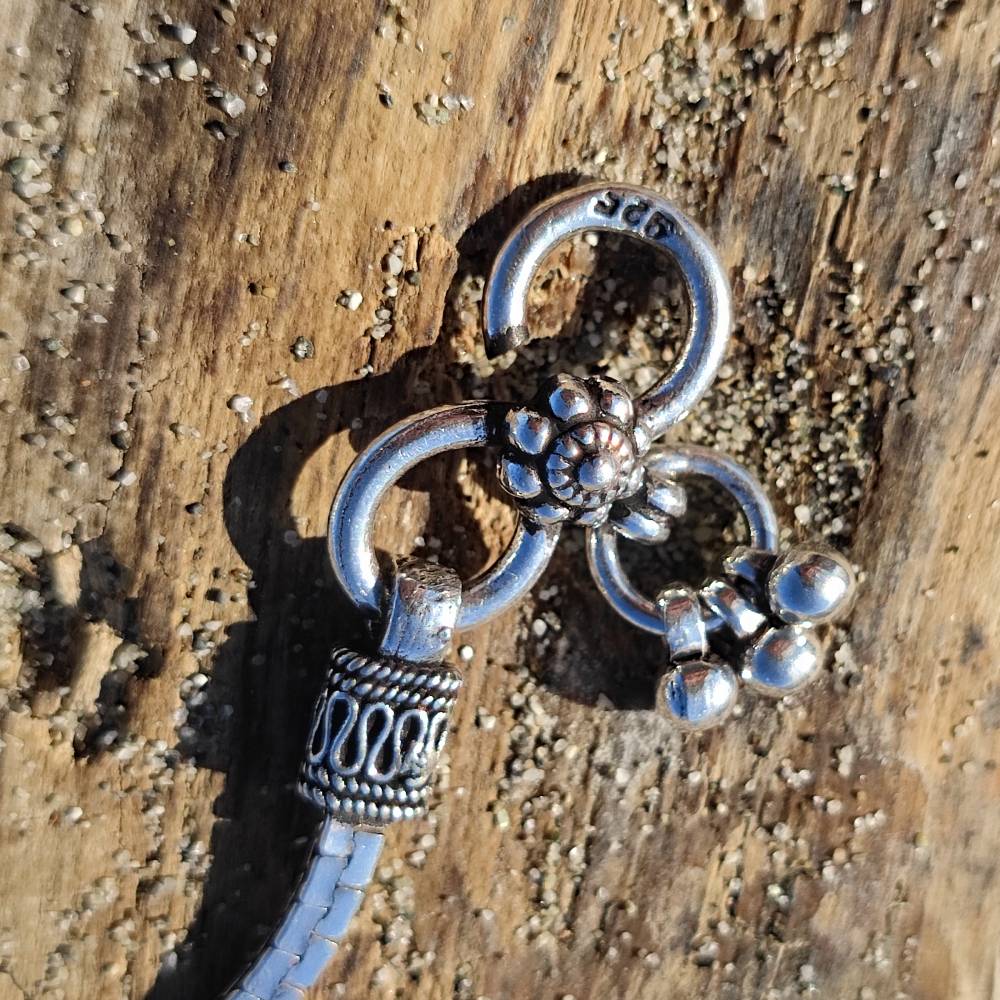 Cavigliera etnica in argento 925 - CHECHAT