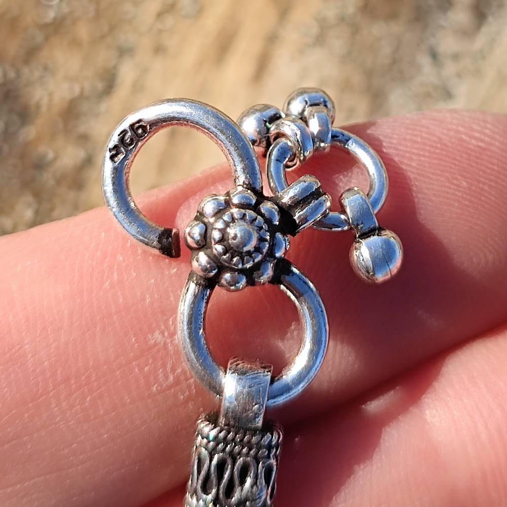 Cavigliera etnica in argento 925 - CHECHAT