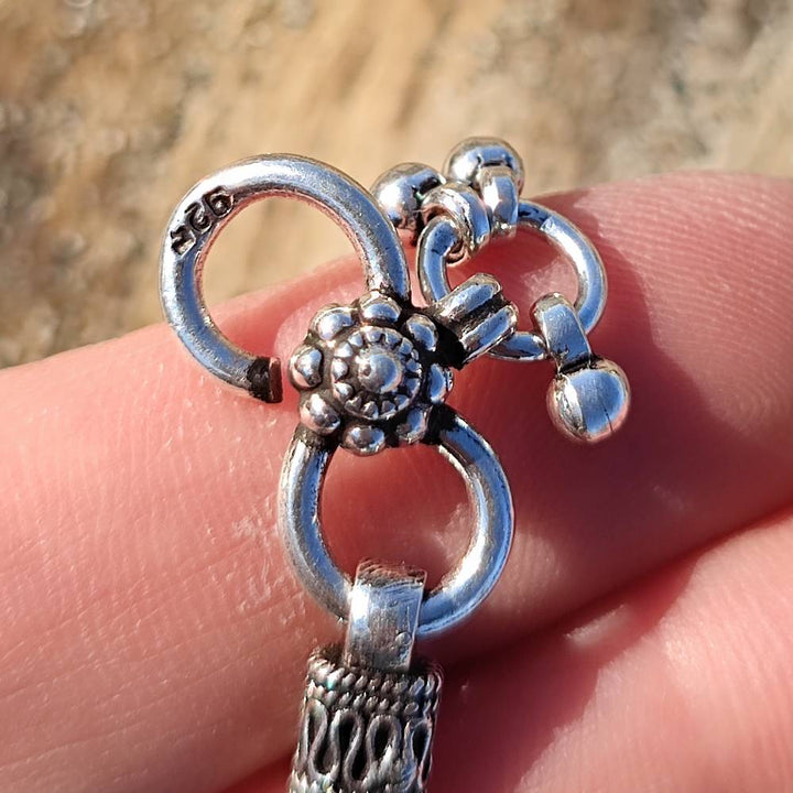 Cavigliera etnica in argento 925 - CHECHAT