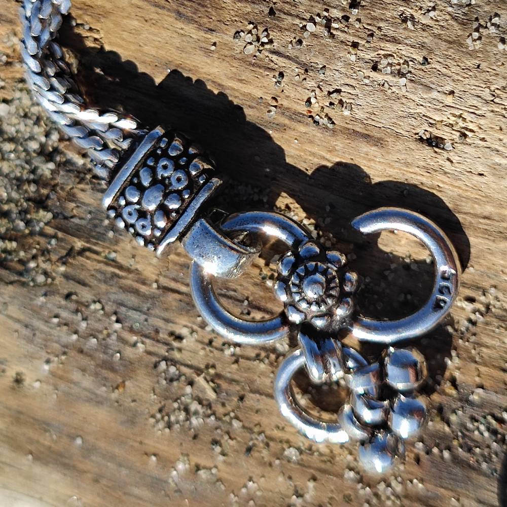 Cavigliera etnica in argento 925 - DHAKONI