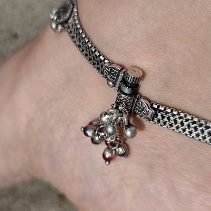 Cavigliera etnica in argento 925 - HARPAT